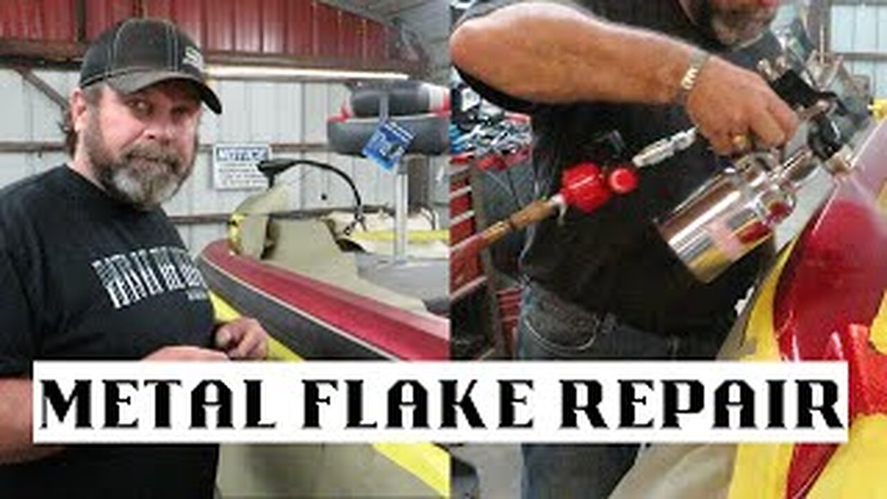 Repairing Metal Flake Finish On A Bass Boat