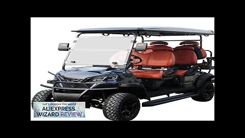 4 6 Person 48v electric street legal golf carts off road golf Review