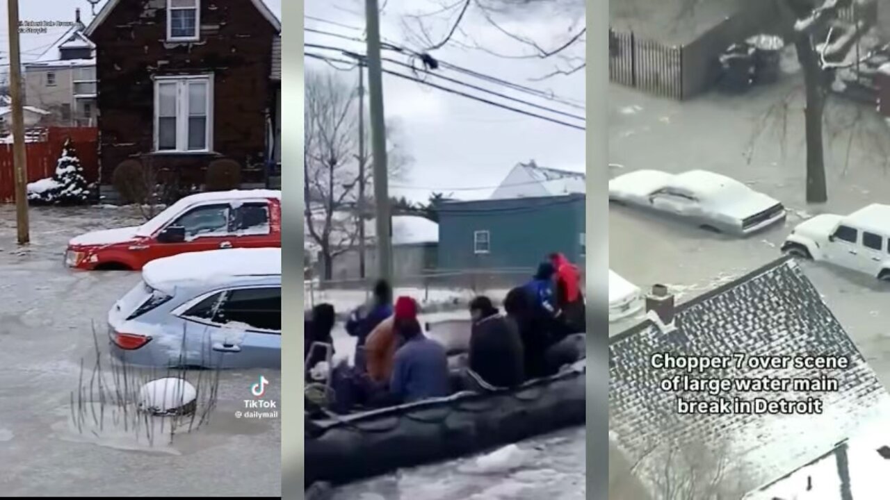 Detroit flooded after water main break, heroes work around the clock to save locals