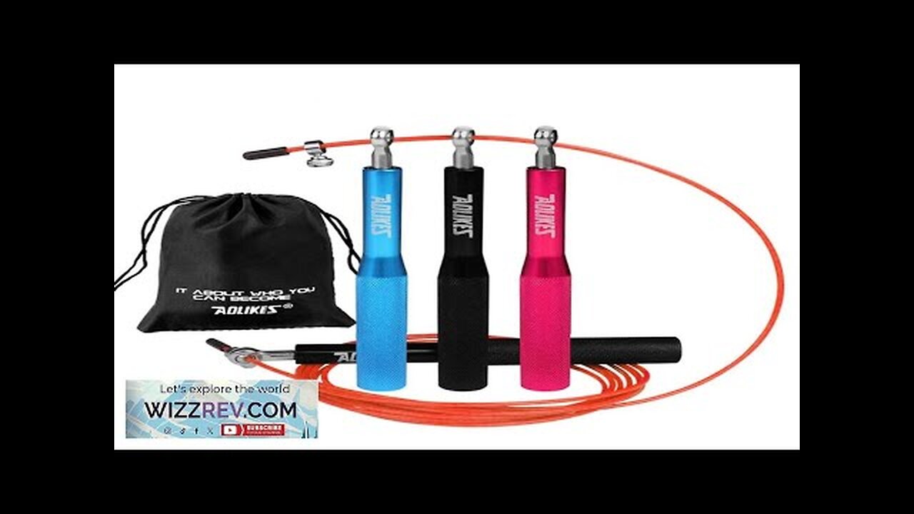 AOLIKES 3 in 1 Speed Jump Rope Steel Cable Professional Gym Skipping Review