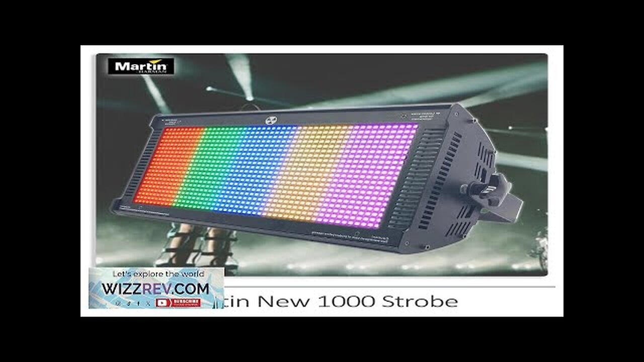 Martin New 1000 Strobe 240W LED RGB Flash Stage Lighting Sound Activated Review