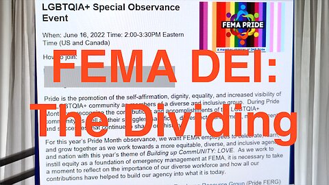 FEMA DEI - The Dividing