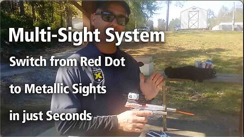 Switch 1911 Red Dot optics to iron sights in seconds