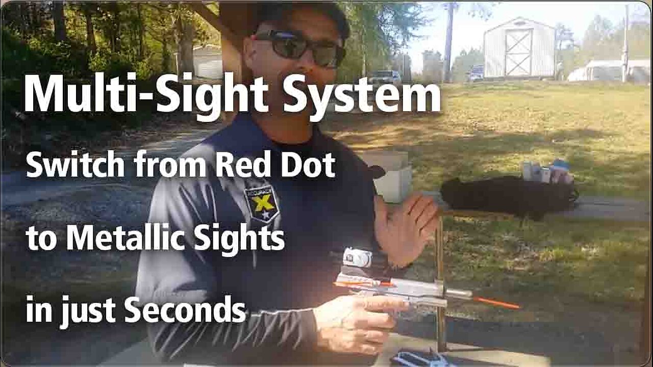 Switch 1911 Red Dot optics to iron sights in seconds