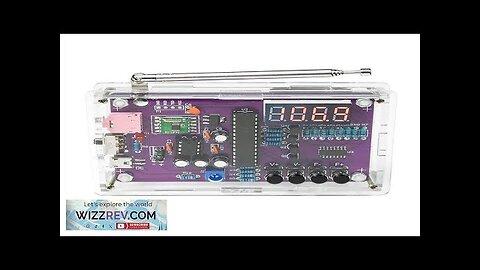 FM Radio DIY Electronic Kit Adjustable Frequency 87-108MHz Digital Display DIY Soldering Review