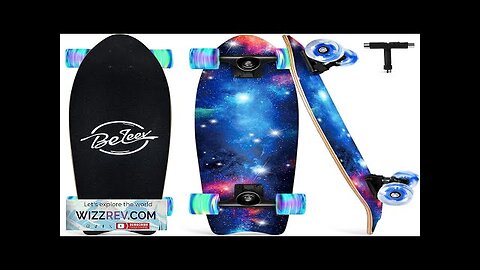 BELEEV Cruiser Skateboards for Beginners 27 x 8 inch Complete Skateboard Review