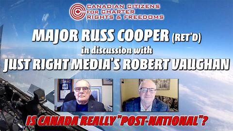 Major Russ Cooper (Ret'd) in discussion with Just Right Media's Robert Vaughan