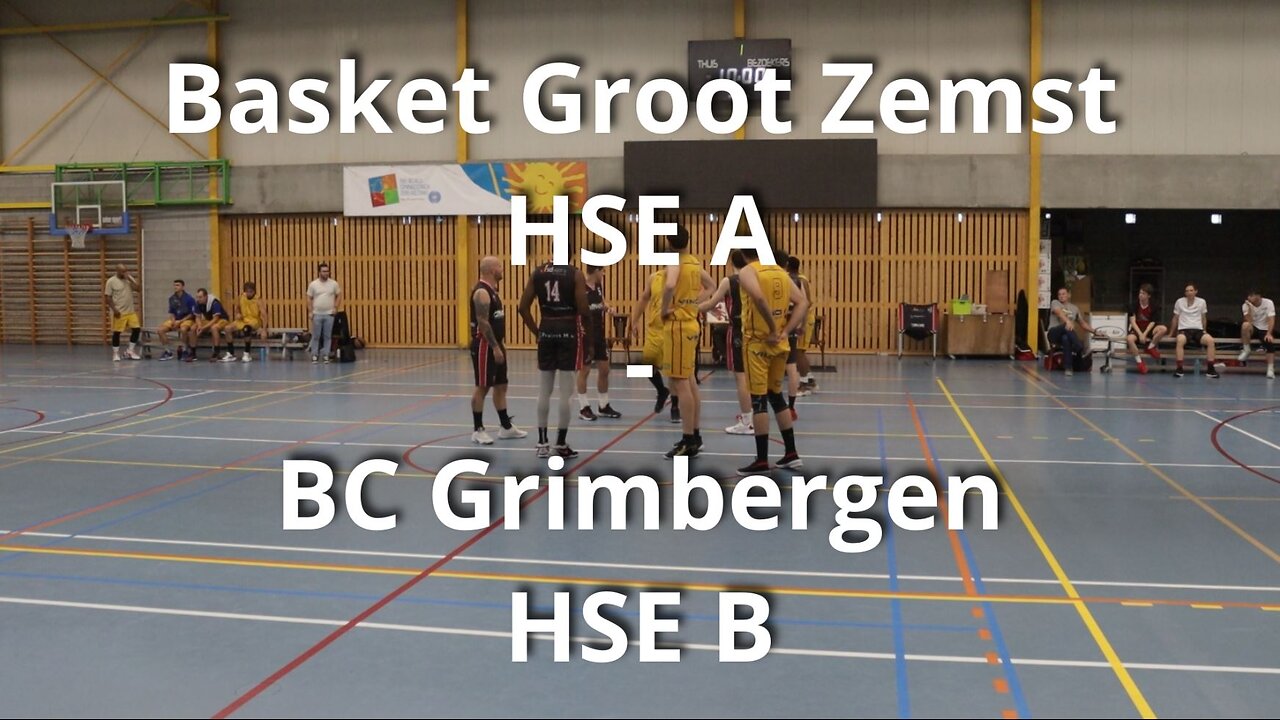 Basket Groot Zemst HSE A - BC Grimbergen HSE B - 21 september 24