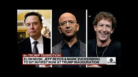 7grainsofsalt: Pedo Psyop Satanist Trump's Front Row: Musk, Bezos & Zuckerberg!