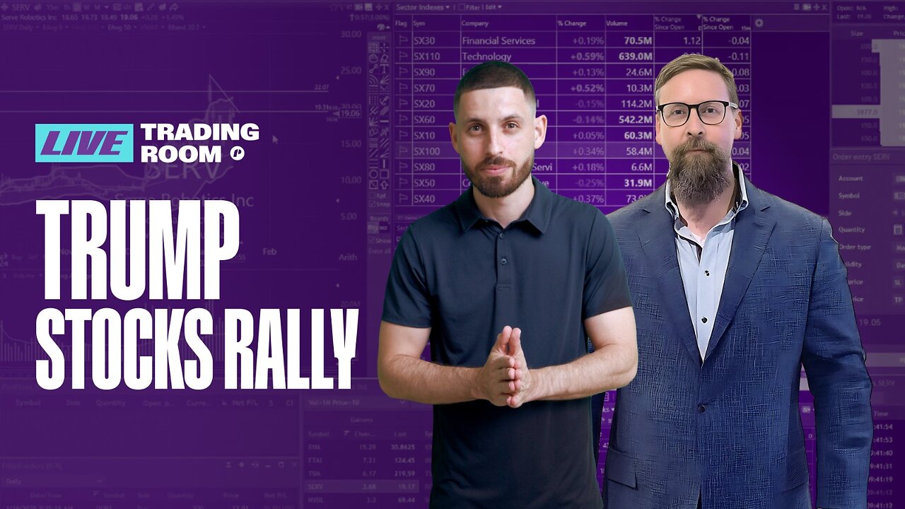 Live Trading Trump Stocks As They Rally