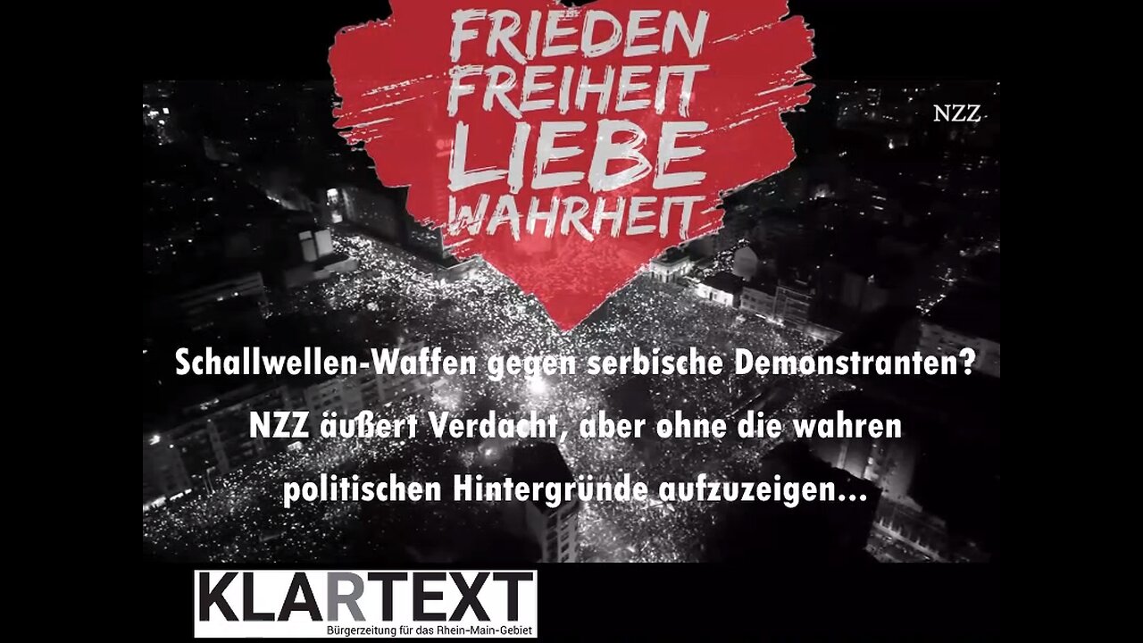 Schallwellenwaffen gegen Demonstranten?