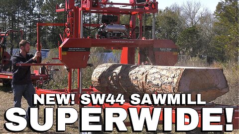 PORTABLE SAWMILL DEMO | SW44 Superwide Portable Sawmill for Sawing Wide Lumber | Cooks Saw MFG