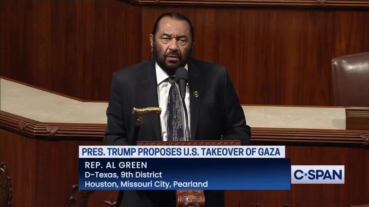 Rep Al Green " I rise to announce that I will bring Articles of Impeachment"