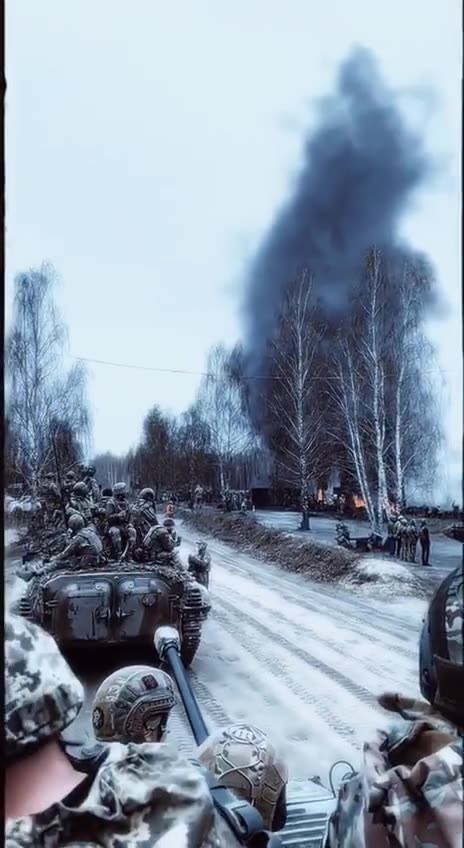Large Groups of Ukrainian Soldiers Gathering(Poland?)