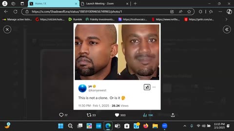 Kayne West Telling Us there are Clones
