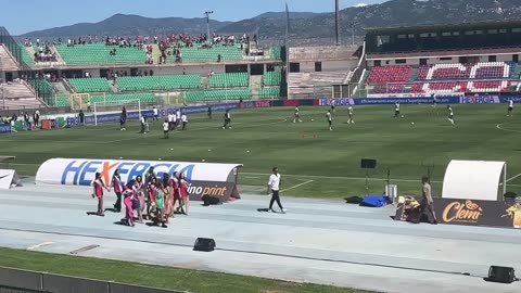 Cosenza Calcio. Sexy Miss Italia attending _Stadio San Vito - Gigi Marulla_