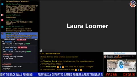 Laura Loomer with Moe on PSB