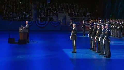 Biden has to ORDER troops to clap for him in painfully cringe DEI address