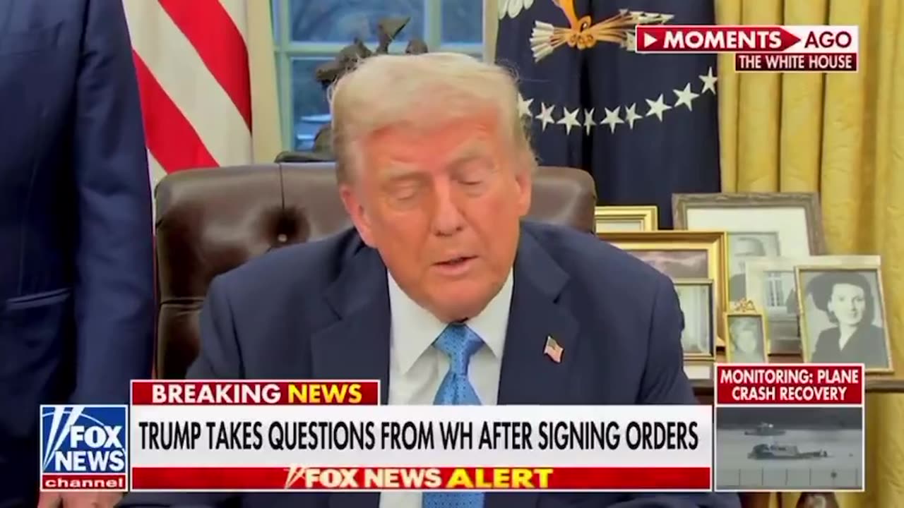 President Trump on the United States imposing tariffs on Mexico, Canada, and China