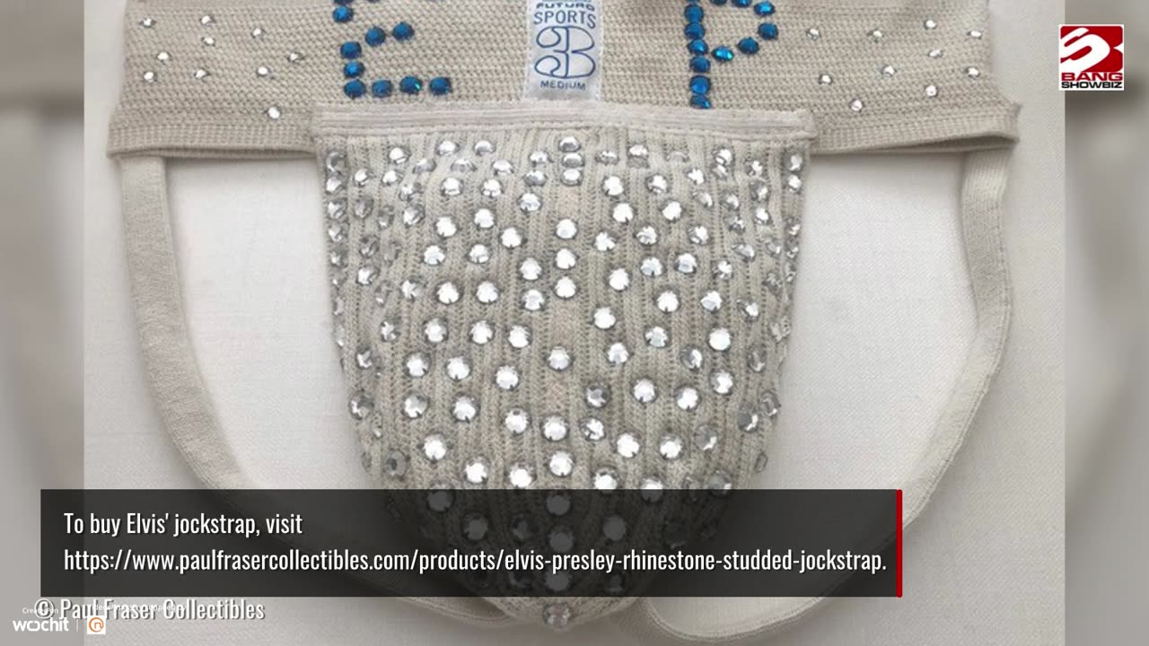 Elvis Presley's personalised bedazzled jockstrap is up for sale