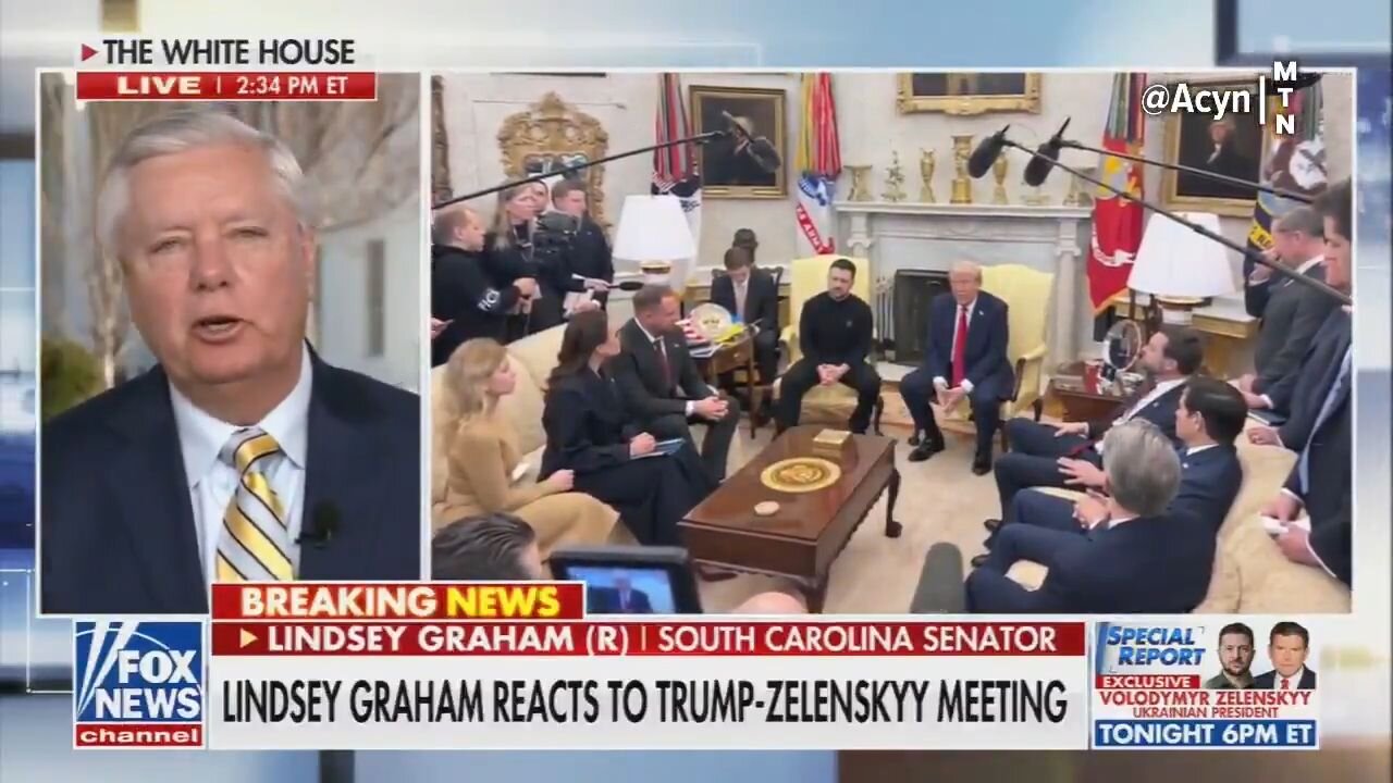 Dokonce už ani Lindsey Graham nepodporuje Zelenského po roztržce s Trumpem!