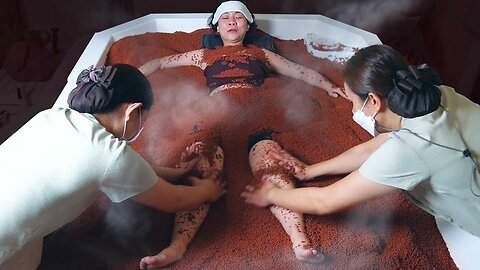 ASMR ¦ Hot Volcanic Sand Bath Massage