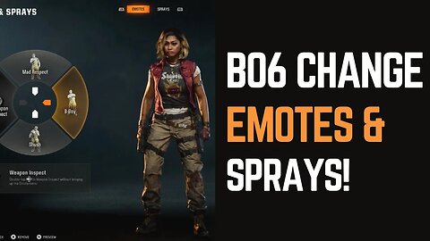 How to Change Emotes and Sprays in Black Ops 6