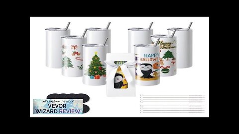 VEVOR 8 Pack Sublimation Tumblers 20 Oz Skinny Straight Stainless Steel Sublimation Review