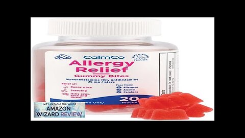 Adult Allergy Relief Gummy Bites Diphenhydramine HCl Relieves Allergy Symptoms Hay Fever Review