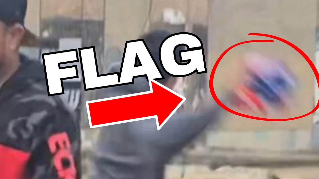 Woke Protester CRUMBLES and THROWS an American Flag