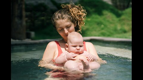 Mom and Baby in the Swimming Pool