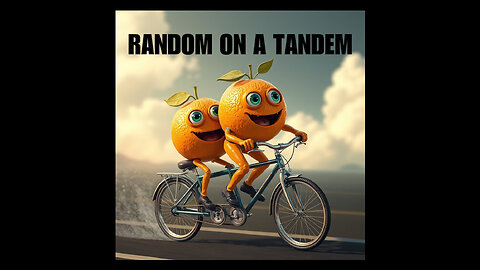 Random on a Tandem, Happy Friday, Happy Oranges. #railstotrails #joy #bicycleculture #bikepacking