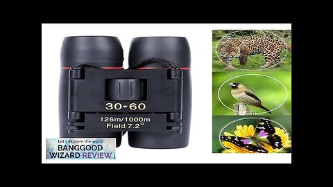 30 X 60 Folding Binoculars Protable Telescope Binoculars For Camping Hiking Outdoor Review