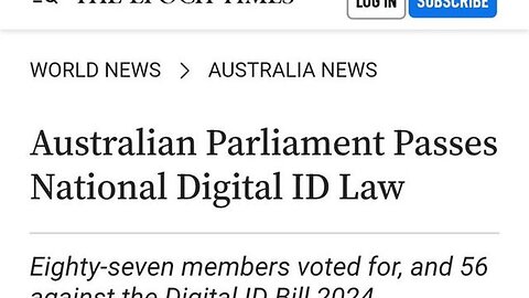 DIGITAL LOCKDOWN BECOMES LAW: NO DIGITAL ID - NO JOB - NO TRAVEL - NO RENT