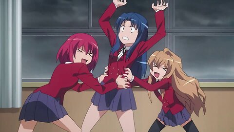 Toradora - Taiga and Minori "attack" Ami