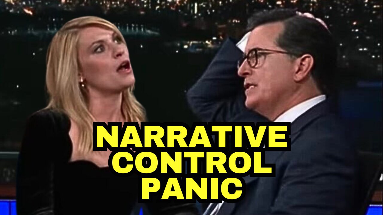 COLBERT Panics When Claire Danes Says Intelligence Community Allied With Legacy Media