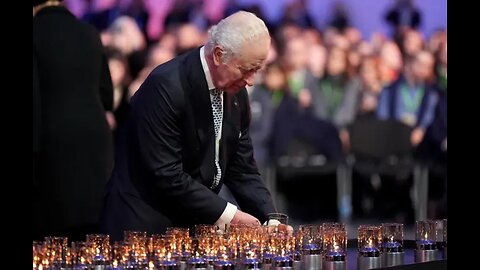 Holocaust survivors and world leaders light up candles in honour of Auschwitz victims