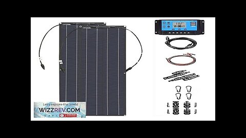 ETFE Solar Panel 18V 50W Flexible Monocrystalline Cell Solar System Module Kit Review