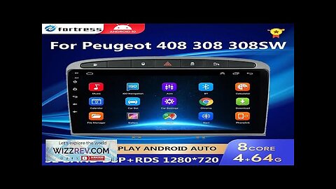 4G+64G Android 10 Car Radio GPS RDS DSP multimedia player for Peugeot Review