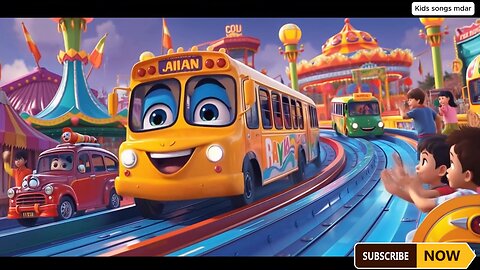 Wheels on the bus with kids|Nursery rhymes|Toodlers vedios|#babysong|#kidssongs|#poems|#cartoon|#car