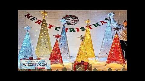 Wholesale Christmas Decoration Living Room Festive Atmosphere Lighting Iron Three Piece Set Review