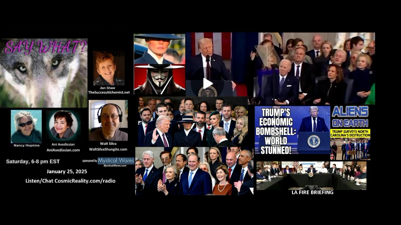 SAY WHAT 1/25/25 - Trump Inauguration ,Speech to WEF, Great Britain Show