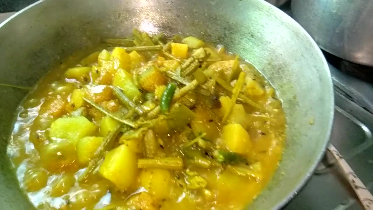brinjal butter fry with mixed vegitable indian food
