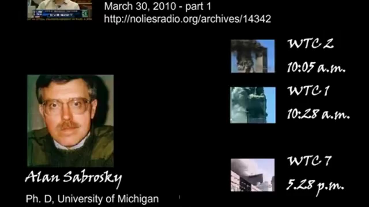 9⁄11 was a Mossad Operation - Alan Sabrosky