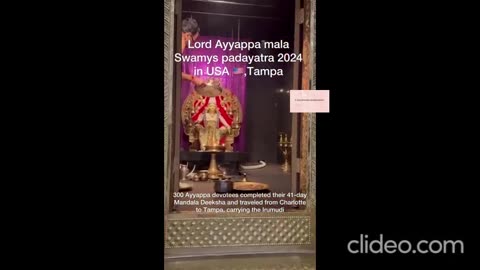 Lord Ayyappa Mala swamys padyatra 2024 in USA