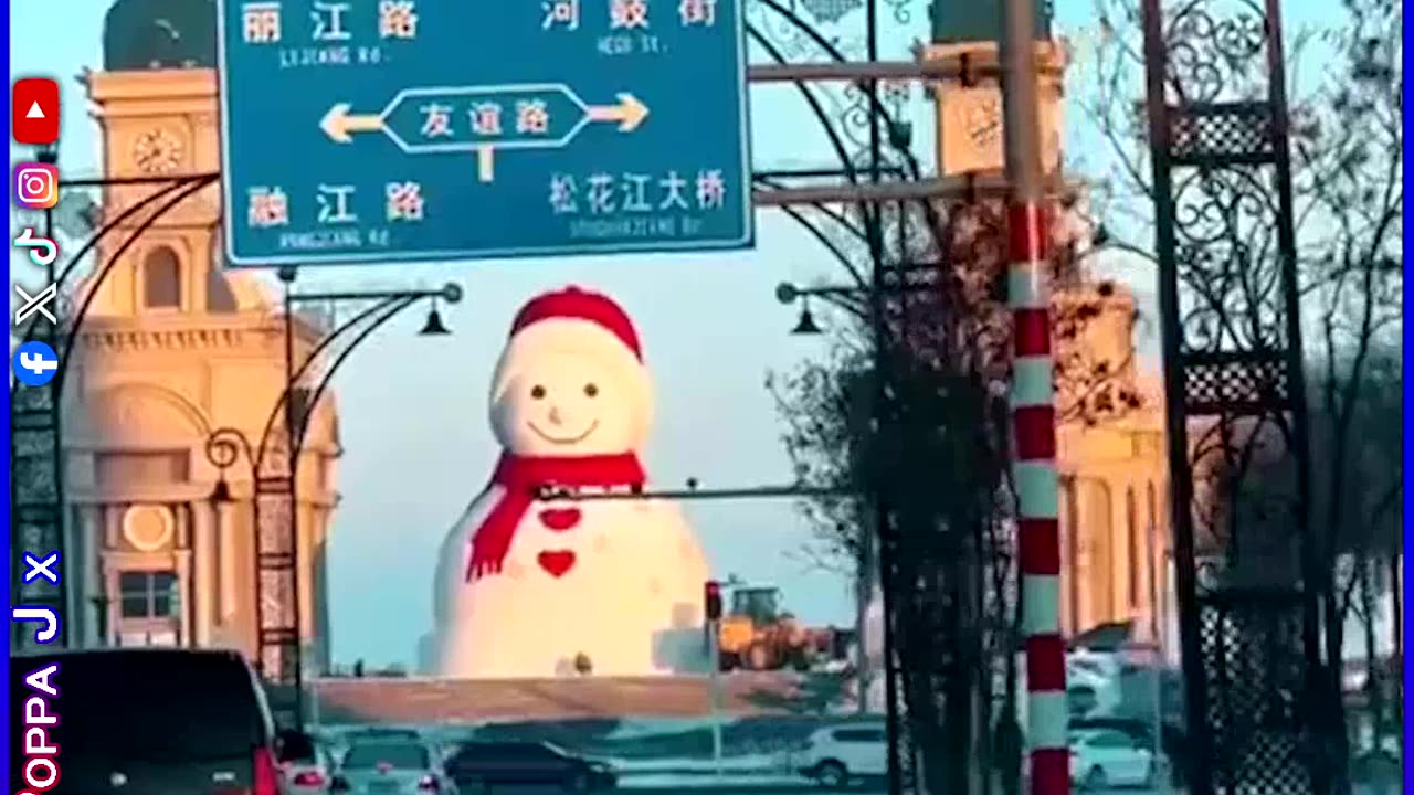 Mr. Snowman in Harbin (Sun Island) China ⛄