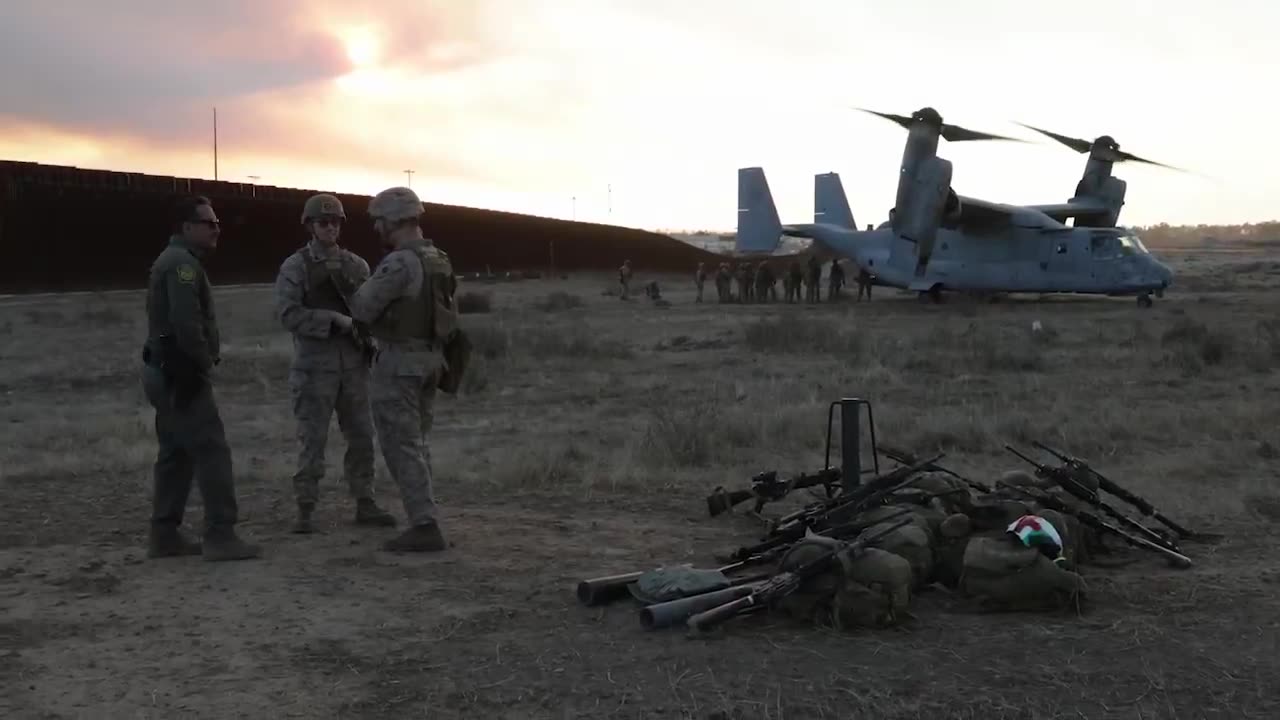 US Marines Arrive At The Southern Border