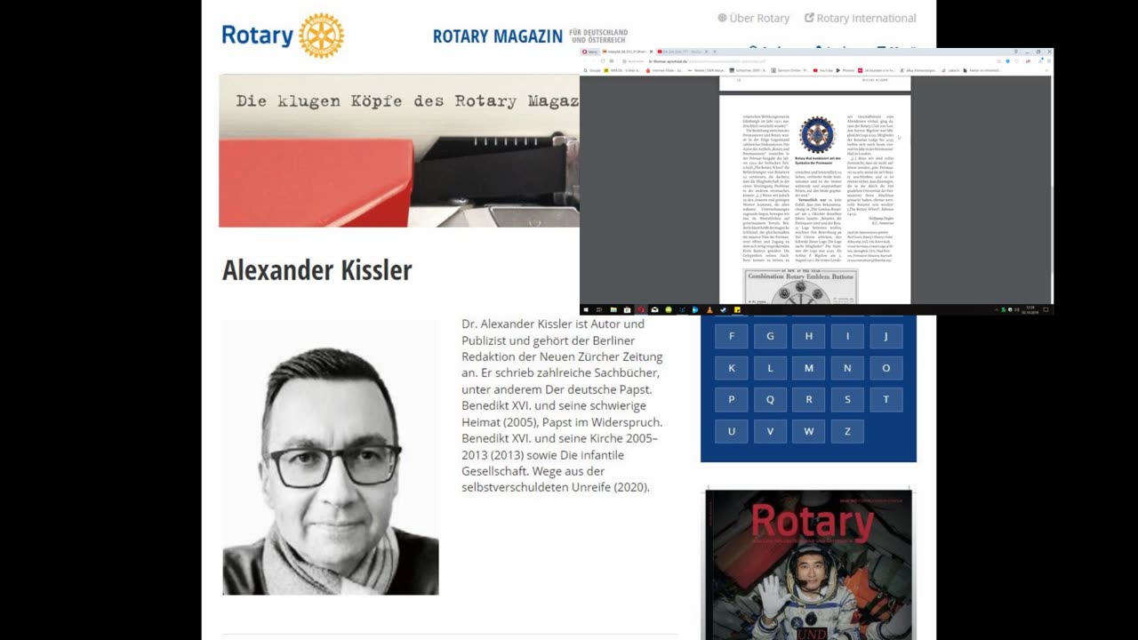 Alexander Kissler NIUS - Rotary Club - NIUS Nachrichten - Kissler Kompakt - Freimaurer?