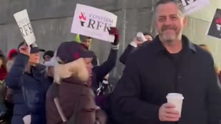 RFK Jr. supporters start to line up outside of his first confirmation hearing!