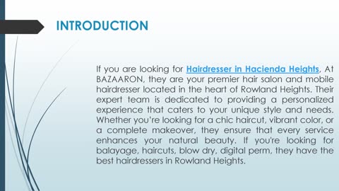 If you are looking for Hairdresser in Hacienda Heights